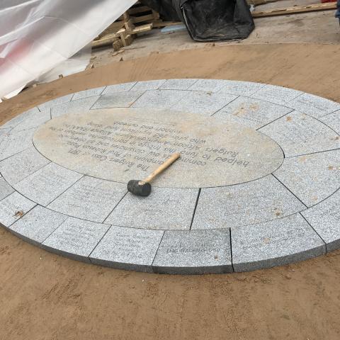 Paul Robeson plaza progress photo