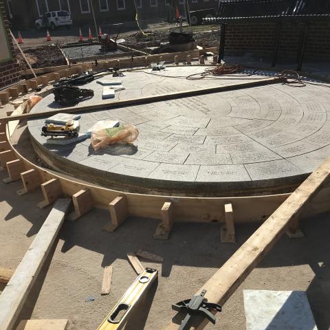 Paul Robeson plaza progress photo