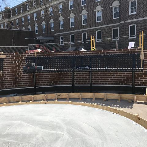 Paul Robeson plaza progress photo